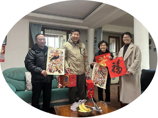 九三学社夹江支社开展新春慰问(图2)